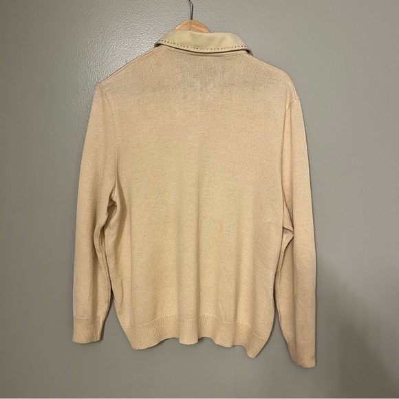 Philippe Marques Vintage Long Sleeve Collared 1/4 Zip Butterfly Sweater Size 16 - Picture 15 of 16